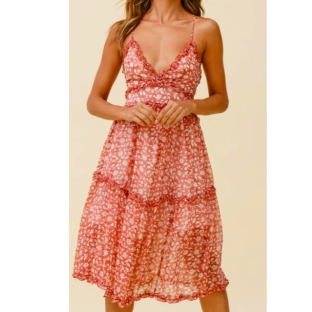 Midi floral dress